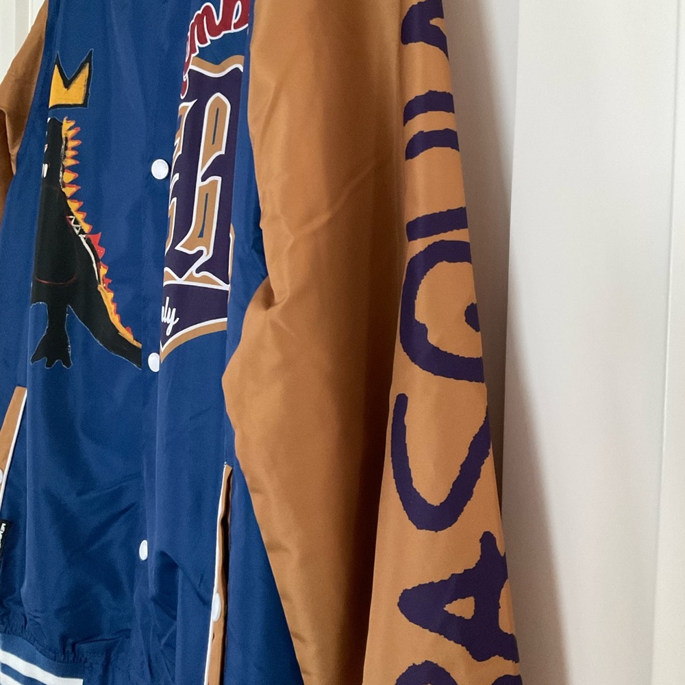 Jean Michel Basquiat Members Only Mens Sz L Mona Lisa Streetwear Windbreaker NWT - Picture 9 of 12
